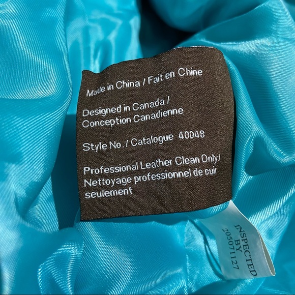 SOLD Danier Suede Leather Coat - Picture 6 of 7